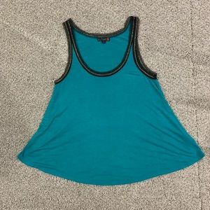 G by Guess Teal Hi Low Tank